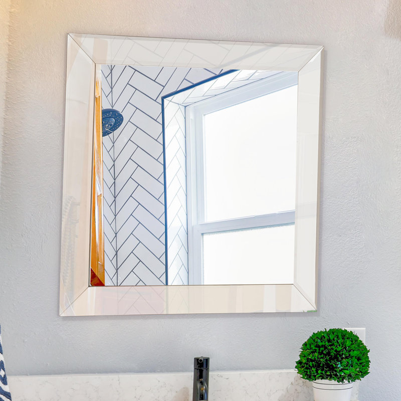 Latitude Run® Motta Square Beveled Bathroom/Vanity Mirror Wayfair